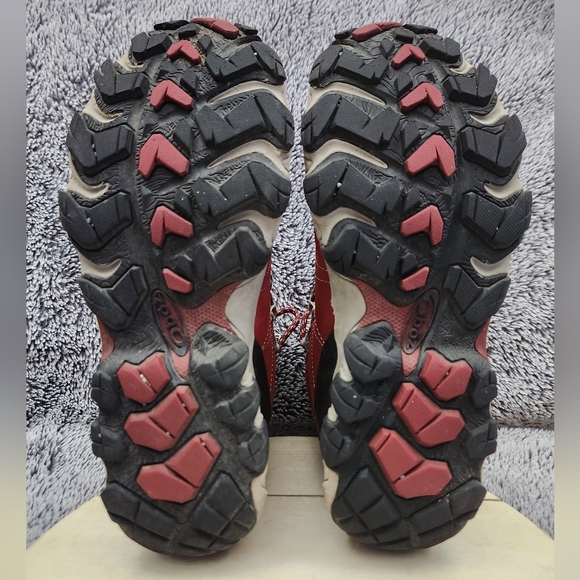 Oboz Bridger Mid BDry Waterproof Hiking Boots Trails Rio Red Womens Size 9 - Picture 7 of 8